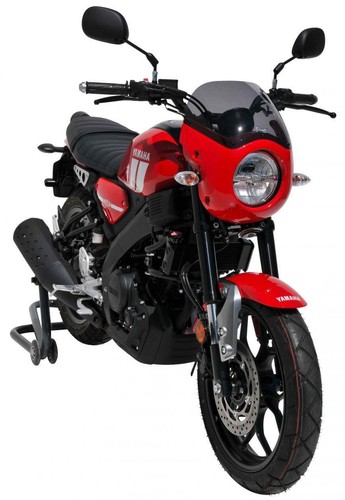 Ermax Cafe Racer Parabrezza Carena Aspetto Carbonio Yamaha XSR 125 2021 - 2024 - Foto 6 di 12