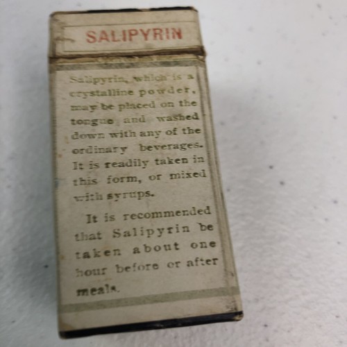 Antique Salipyrin Medicine Box Empty Riedel & CO Inc New York City - Picture 5 of 7