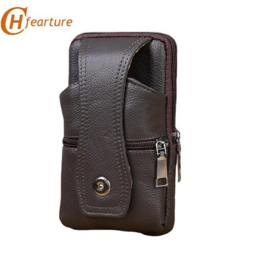 Cell Phone Wallet Case Cover Waist Belt Holster Loop Pack Bag PU Leather Pouch