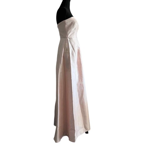 Alfred Sung Dress Size 2 Twill Sweetheart Neck Blush D755S - Picture 6 of 16