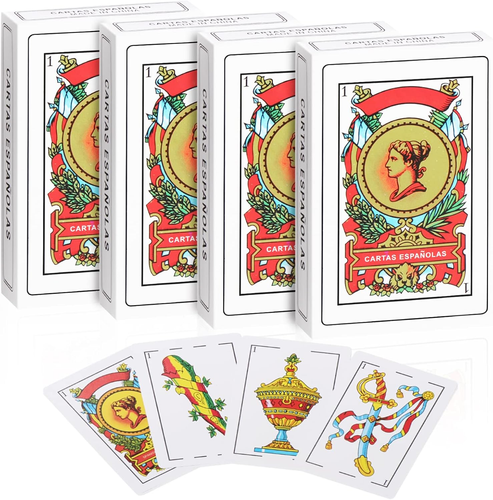 4 Decks Spanish Playing Cards, Barajas Españolas Originales, Cartas Españolas Or - Picture 12 of 12