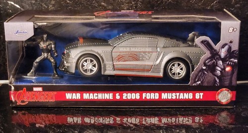 Jada Toys Marvel Avengers War Machine & 2006 Ford Mustang GT Silver 1:32 2023 - Picture 1 of 3