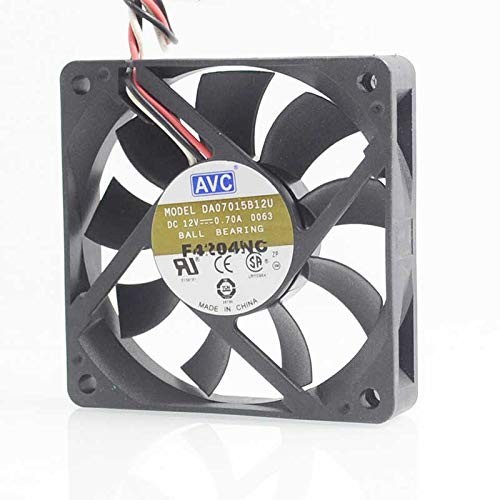 For AVC DE07015R12U 7015 70mm x 15mm Cooler Cooling Fan PWM DC 12V 0.7A 4Pin - Picture 1 of 1