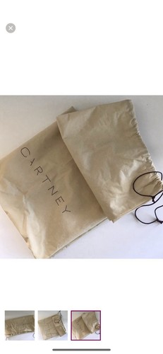 Stella McCartney Vintage Canvas Gunny Sack Drawstring Tote Bag Old Fashioned XL - Picture 3 of 4