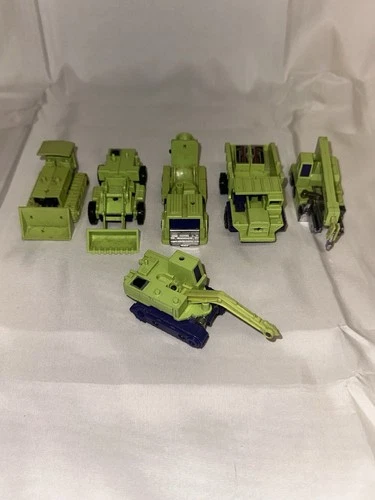 1985 G1 Transformers Devastator Constructions Set Incomplete For Parts Or Repair