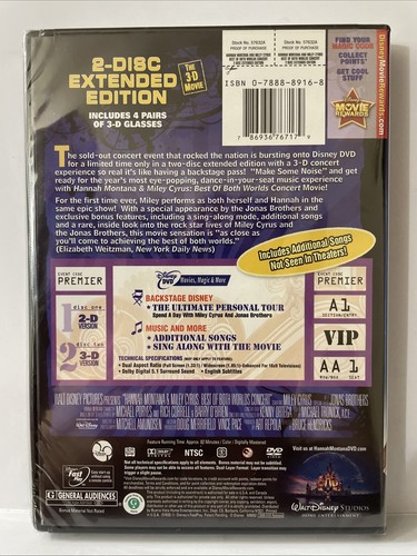 Hannah Montana & Miley Cyrus Best of Both Worlds Concert: Factory Sealed 2 DVD’s - Imagen 2 de 6