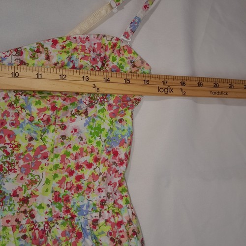 Victoria’s Secret Sun Dress Womens 8 Pink Ditsy Floral Babydoll Smocked Cotton - Picture 16 of 18