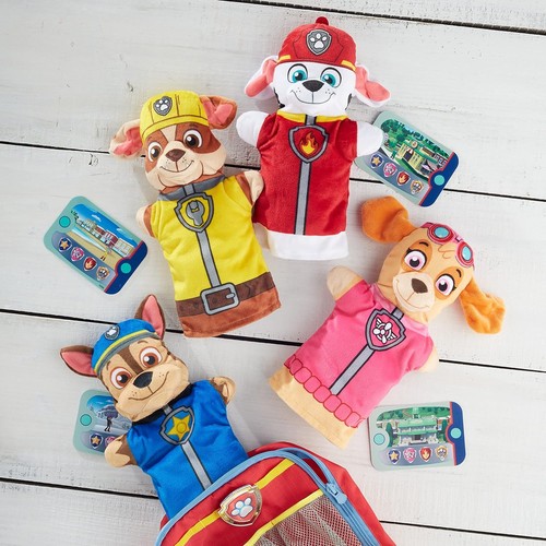 Melissa & Doug PAW Patrol Set of 4 Hand Puppets Rubble Skye Chase Marshall - Picture 7 of 8