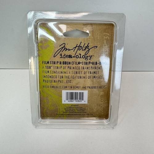 Tim Holtz Idea-ology Film Strip Ribbon 108” NIP - Picture 2 of 3