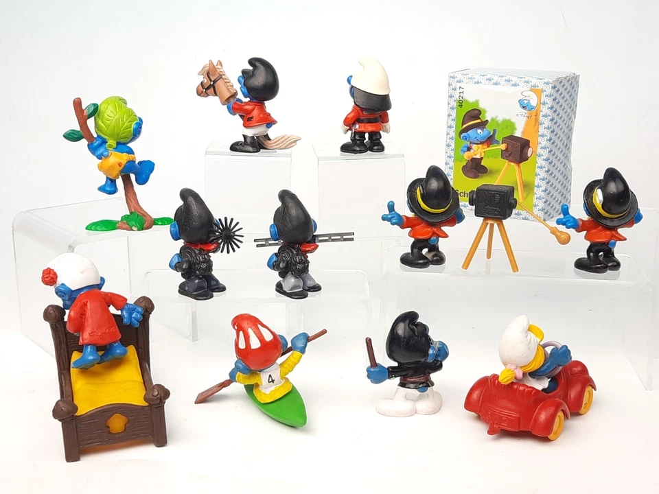 11x  SCHLEICH  Super Schlumpf 40217  Fotograf Schornsteinfeger Steckenpferd +++ - Bild 2 von 4