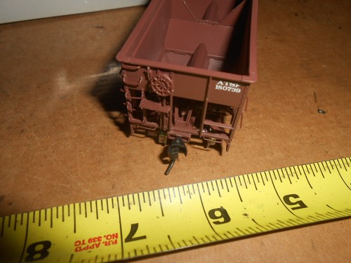HO Scale Life-Like 23818 Proto 2000 50 ton War Emergency Hopper 180739 AT&SF - Imagen 9 de 10
