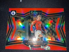 2024-25 Panini Select Premier League David Beckham #246 Red Prizm Field Level