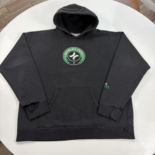 Vintage Y2K Hurley International Black Surf Skate Board Company Hoodie XL Rare