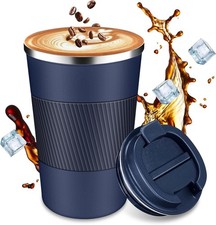 12Oz Travel Mug, Insulated Coffee Cup with Leakproof Lid, Vacuum Stainless Steel