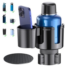 2-in-1 Car Cup Holder Expander, Upgraded Cup Adapter for Car with Offset Opti...