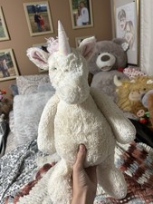 Jellycat Bashful Unicorn Plush Stuffed Animal Large 17"