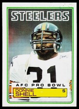 Donnie Shell, 1983 Topps, #365, Pittsburgh Steelers,