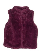 Epic Threads Girls Red Faux Fur Vest Small kids