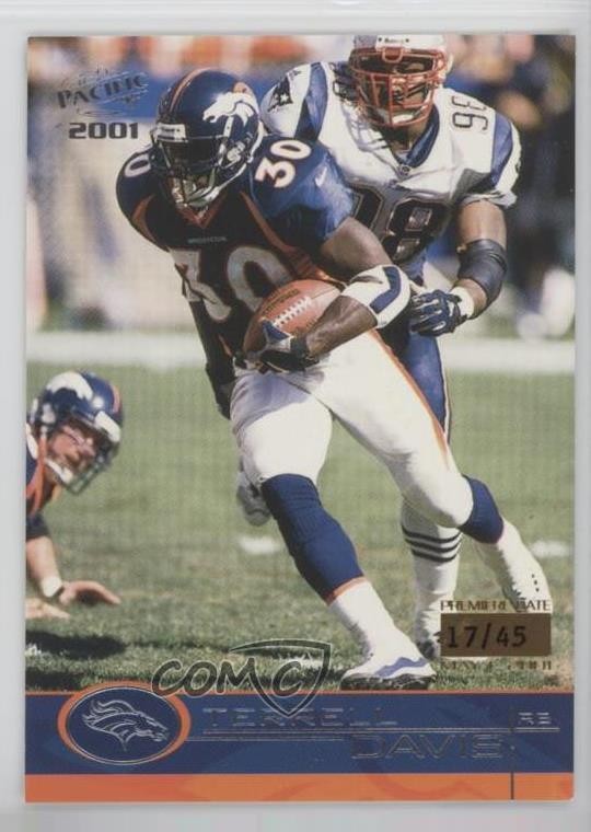 2001 Pacific Premiere Date 17/45 Terrell Davis #136 HOF 1dm4