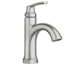 MOEN 84980SRN Wellton 4 in. Centerset Bathroom Faucet Spot Resist Brushed Nickel