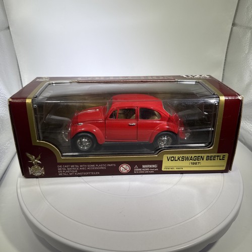 Road Legends DieCast Metal Red 1967 Volkswagen VW Beetle 1:24 Scale - Open Box - Picture 2 of 8