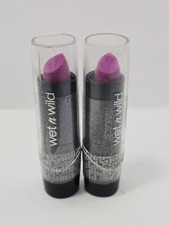 Wet n Wild Silk Finish Lipstick 527B Fuchsia with Blue Pearl. QTY:2