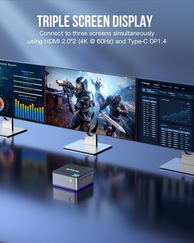 GMKtec G2 Plus Mini PC, Intel Twin Lake N150(4C/4T) up to 3.6GHz, Desktop Mini C - Afbeelding 7 van 8