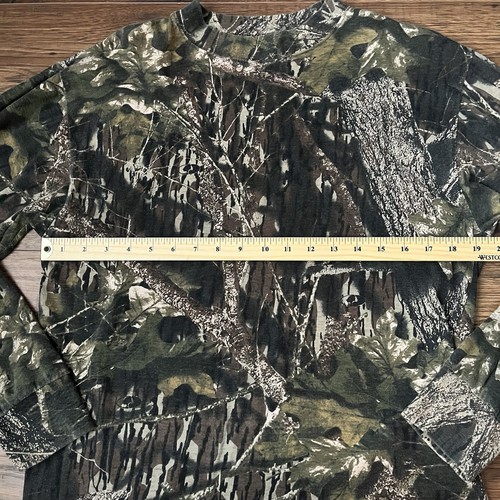 Vintage Mossy Oak Camo Cotton Long Sleeve Womens Medium Grunge Country Hunter - Picture 5 of 6