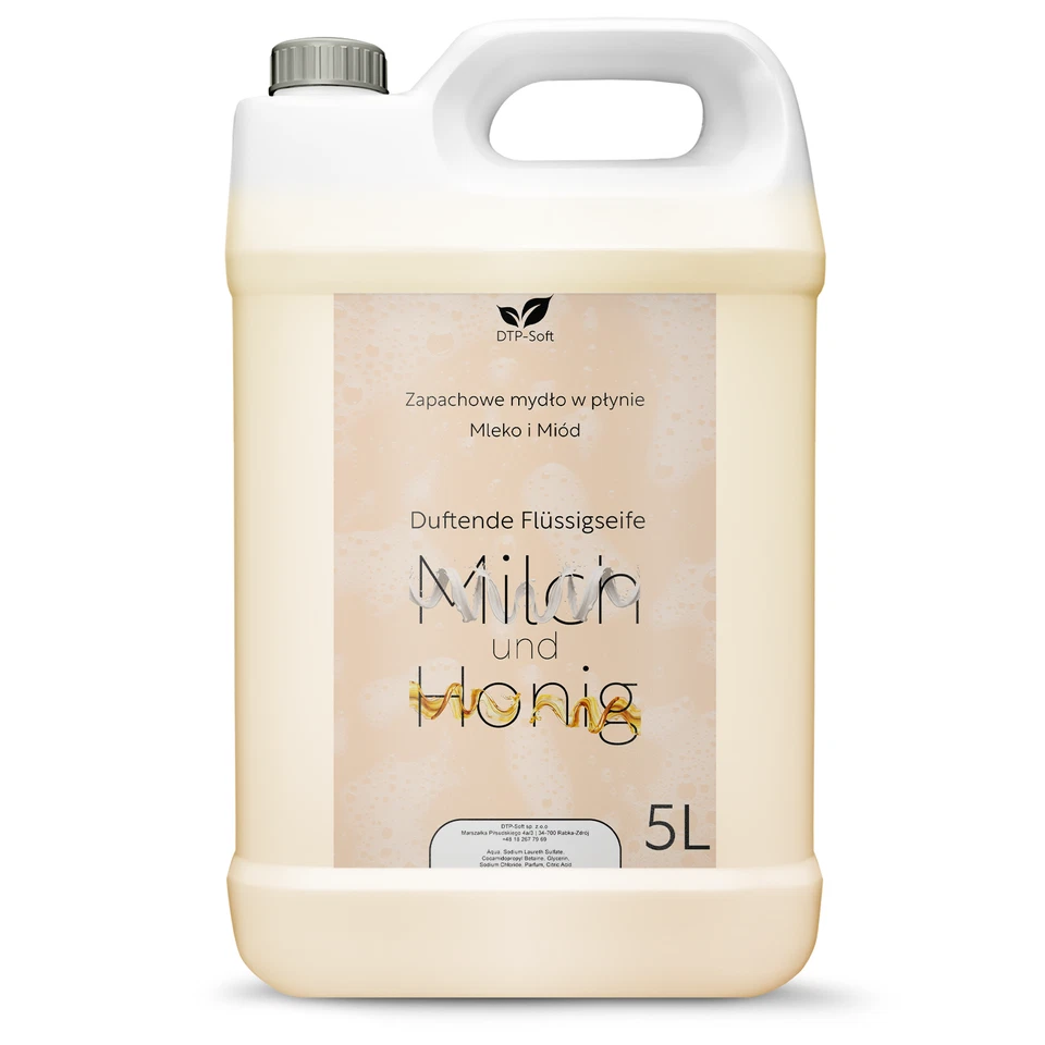 10L Flüssigseife Handseife TOP Seife für Seifenspender 2x5 Liter Milch & Honig - Bild 2 von 4