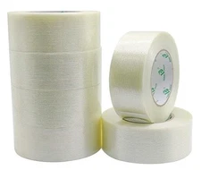 6pack Reinforced Packing Tape 5.5mil 2inx 60yds Heavy Duty Fiber Strapping Adhes