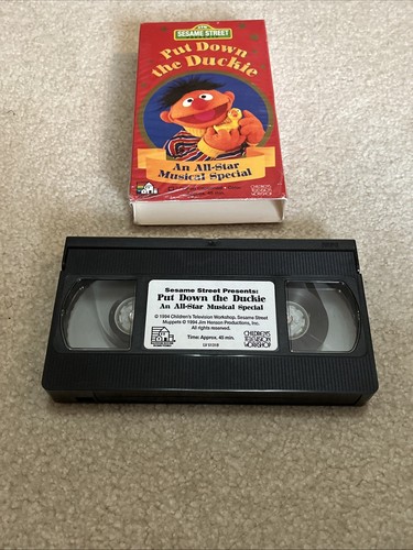 Sesame Street Put Down The Duckie An All Star Musical Special VHS 1994 Ernie - Picture 5 of 6