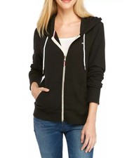 NWOT Tommy Hilfiger Women's Flag Hoodie Jacket Black Size XL