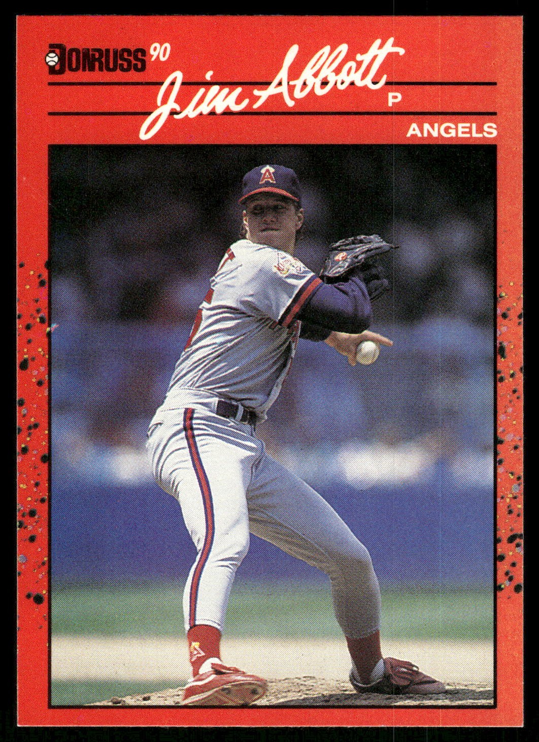 #108b Jim Abbott 1990 Donruss