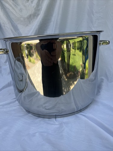 Tramontina Covered Stock Pot 16 Qt 15.2 L 18/10 Stainless Steel Professional - Picture 6 of 12