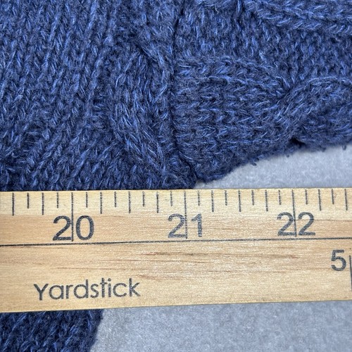 Maglione Vintage Chaps Ralph Lauren Maglia Cavo Cropped Donna Blu Navy Pescatore - Foto 3 di 9