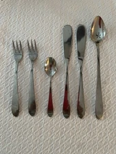 Retroneu KENT 6 Piece Mixed Lot of Spoons Forks Knives Stainless Korea Flatware