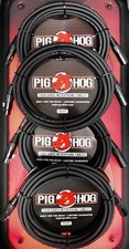 Pig Hog XLR 15 Foot 4 Pack Tour Grade Microphone Cables 3652, 3652