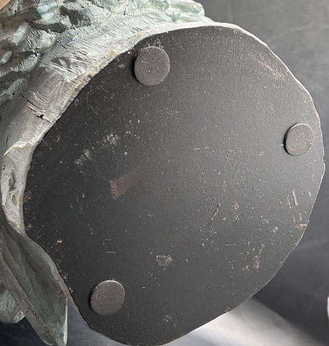 GROßE Thanksgiving Türkei Figur hellgrün grau Harz MITTELSTÜCK 11,5" H - Bild 7 von 7