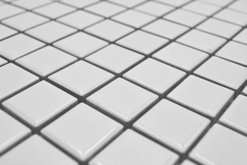 Mosaico de cerámica blanco brillo cocina revestimiento mostrador 18D-0101 | 1 estera - Imagen 5 de 11