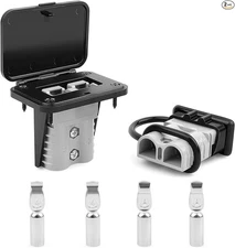 120A Battery Quick Connect/Disconnect Connector Plug Kit with Terminals-120Amp