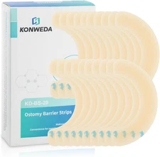 10 Pcs Elastic Colostomy Barrier Strips | Medical Grade Hydrocolloid Waterproof