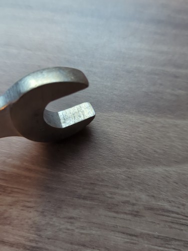 Vintage 1945-48 PLOMB 3031 MFD USA 5/8x3/4 pebble finish double open end wrench - Picture 13 of 13