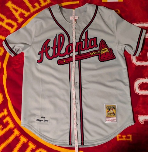 Mitchell & Ness 1999 Atlanta Braves Chipper Jones Authentic Jersey Size 44 L - Picture 14 of 14