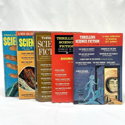 Vintage Science Fiction Magazine Lot of 25 Sci-Fi Galaxy, Analog, Thrilling - Picture 10 of 21