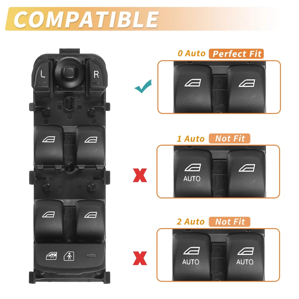 Front Left Power Window Switch for Volvo S60 S90 V60 V90 XC60 XC90 No.31433407 - Image 4 of 4