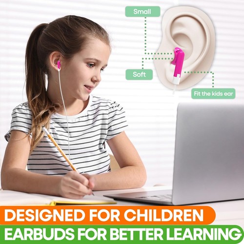 30 Packs Kids Earbud Headphones Bulk, Wired Earphones with 3.5 mm Jack Multi ... - Picture 4 of 7