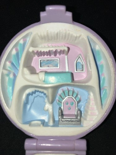 Vintage Polly Pocket Blue Jeweled Under The Sea Compact Bluebird 1992 mit 1 Puppe - Bild 3 von 5