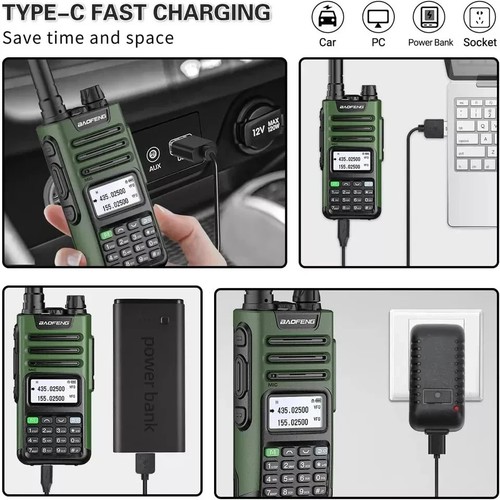 Baofeng UV-13 Pro V2 U/VHF Dual Band, Two Way Radio, Walkie Talkie, Funkgerät - Bild 4 von 10