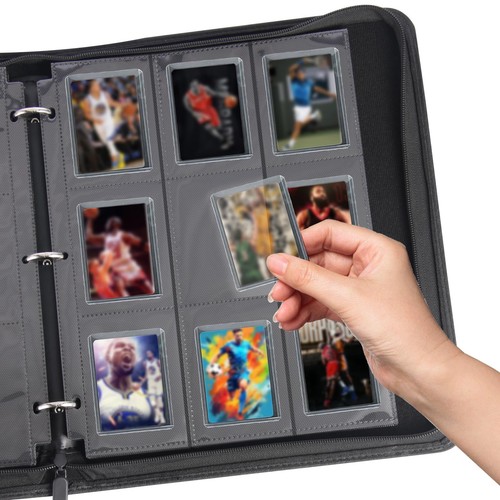 Top Loader Binder for 900 Cards - Hard Shell with 9-Pocket Pages (Holds 3"x4"... - Picture 5 of 7