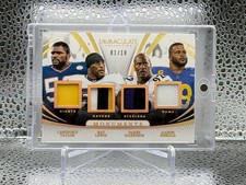 2025 Panini Immaculate Monuments Taylor Lewis Harrison Donald PATCH ERROR /10